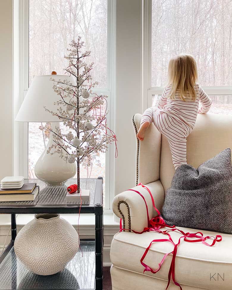 Valentine's Day Tree Decorating for Kids