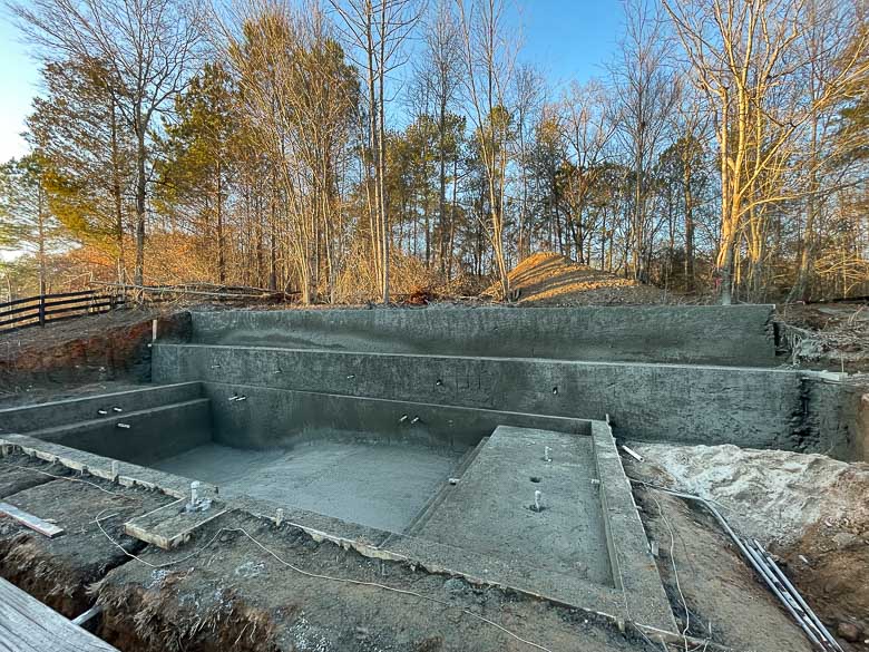 Building a Rectangle Concrete Pool