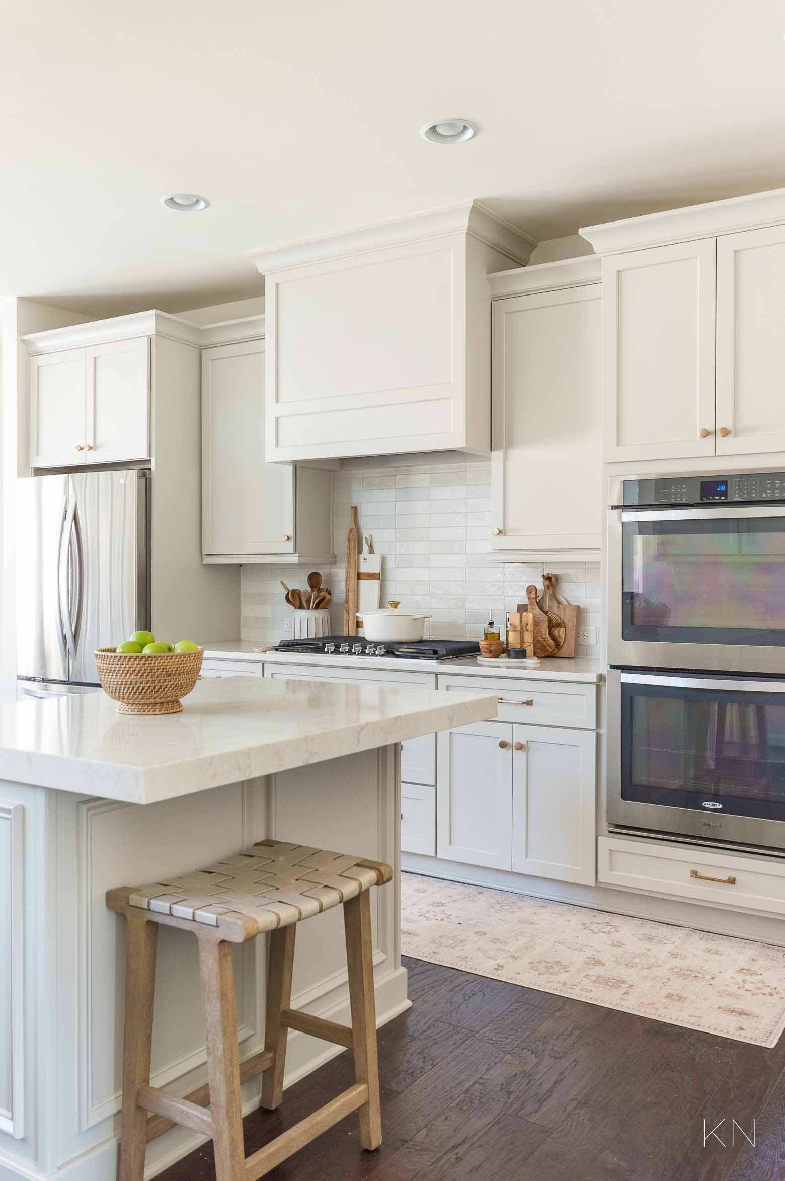 Agreeable Gray Kitchen Cabinets - Kitchen Makeover- Kelley Nan