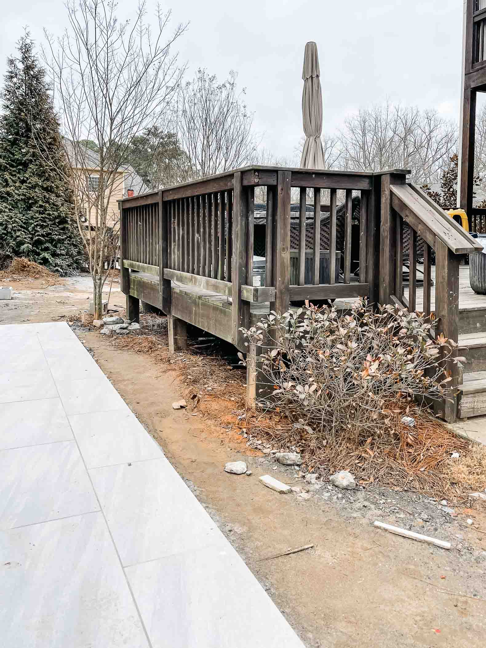 Concrete Pool Building Progress with Retaining Walls