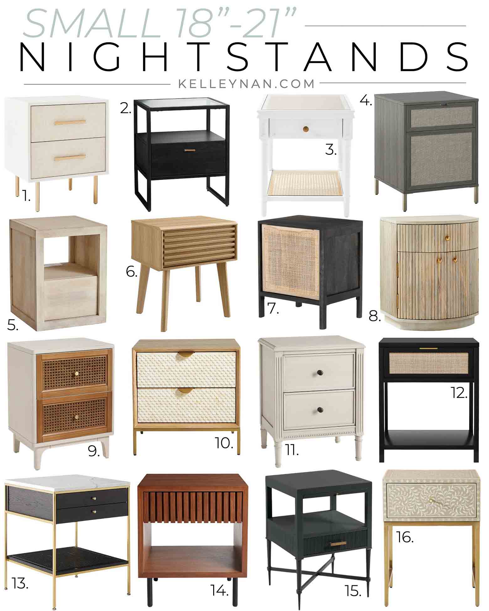 24 Prettiest Narrow Nightstands that Use a Small Space