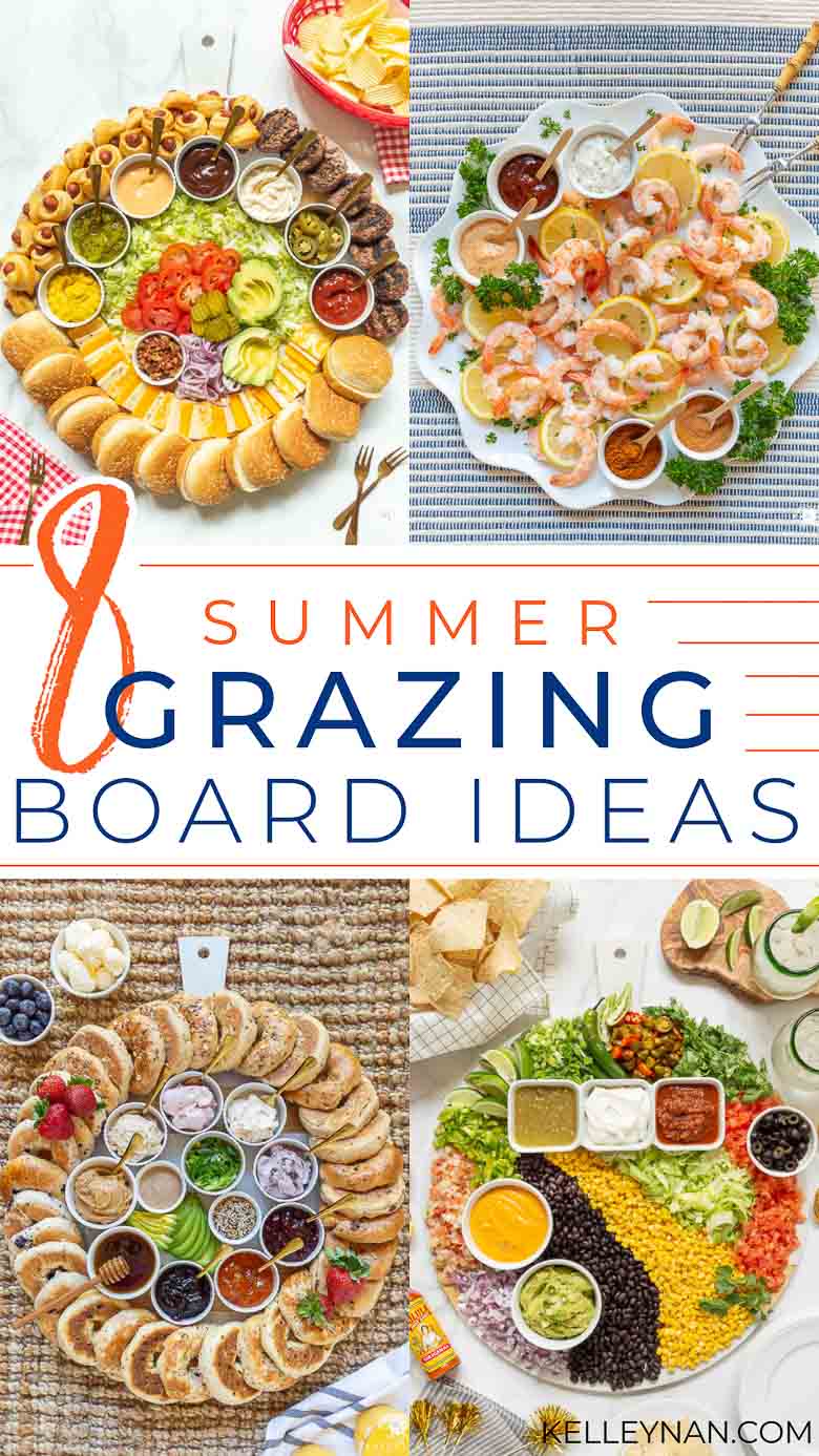 8 Grazing Board Ideas! Creative, Fun Summer Charcuterie Boards!