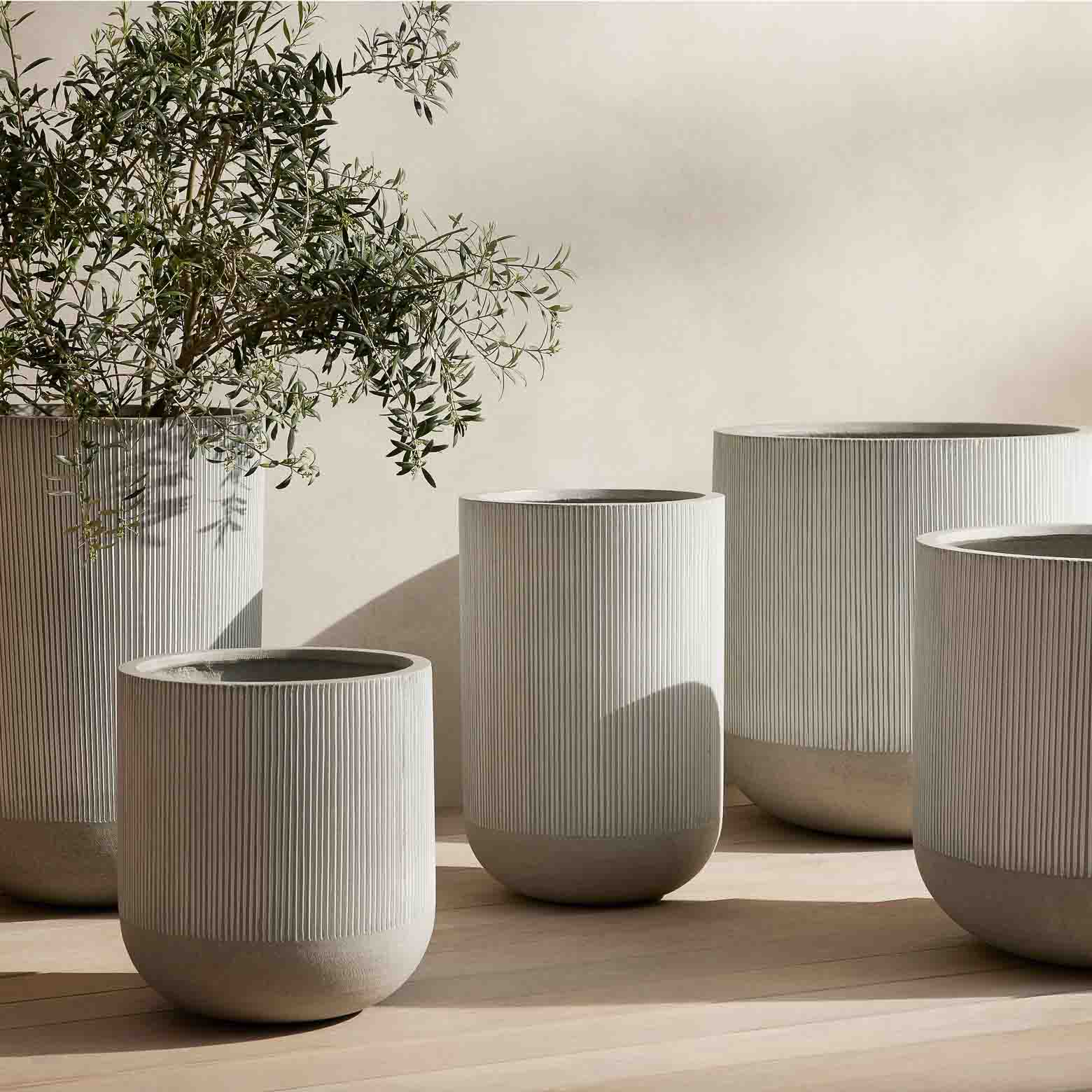 Large Contemporary Outdoor Planters