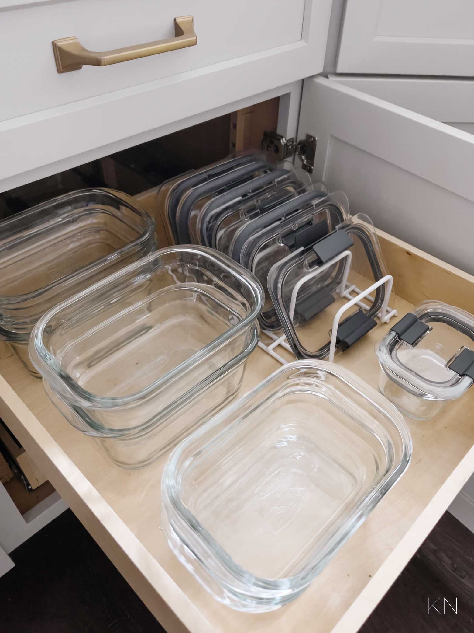 How to Organize Tupperware and Food Storage Containers