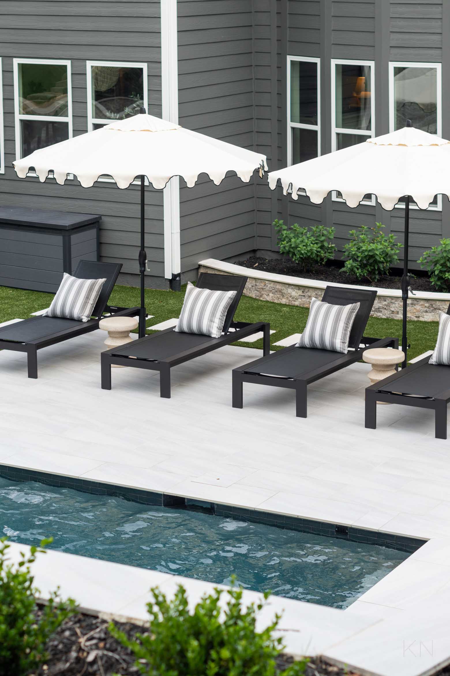Simple Pool Lounge Area Design
