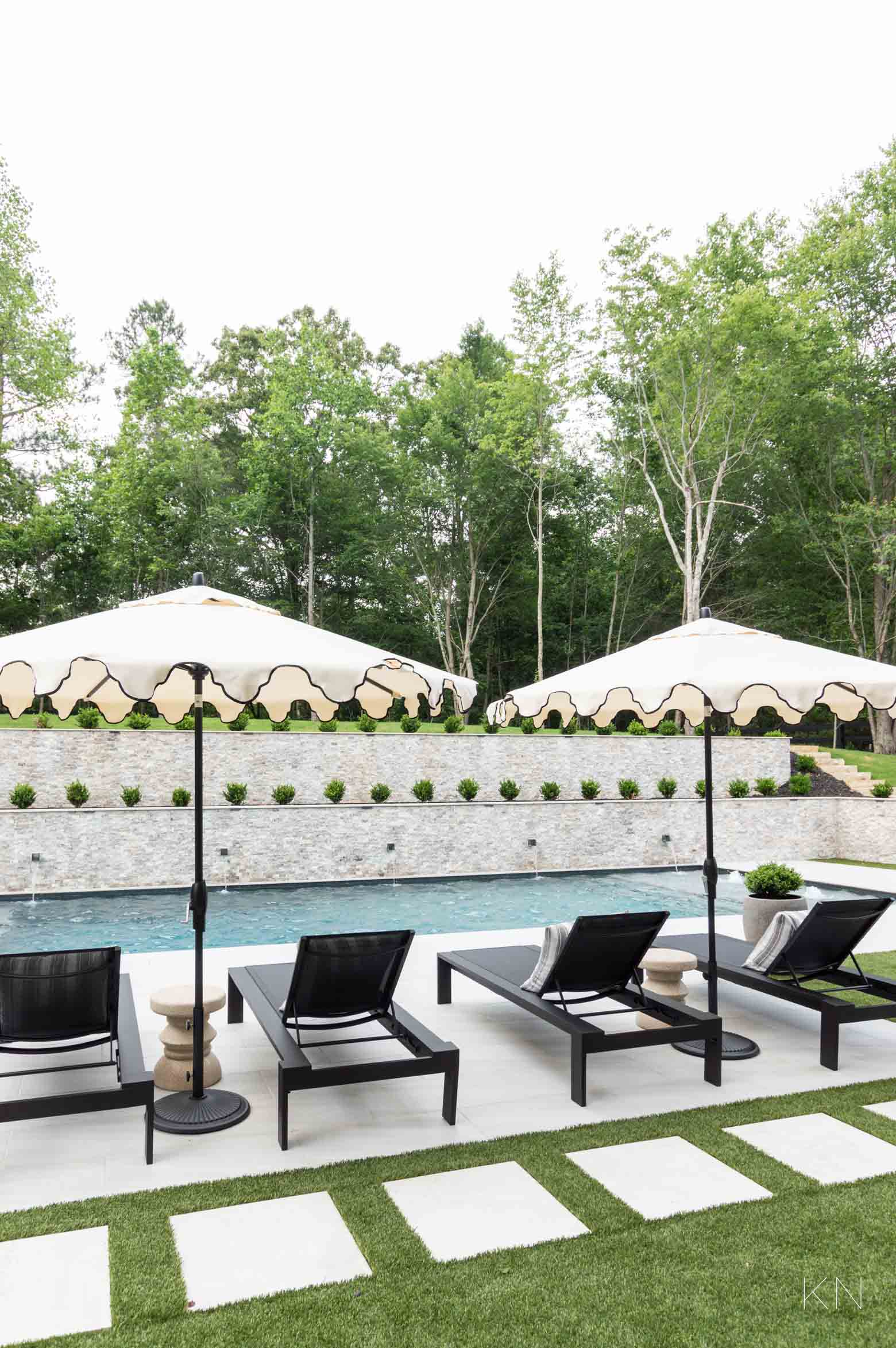 Timeless Pool Design in French Gray Pebble Finish