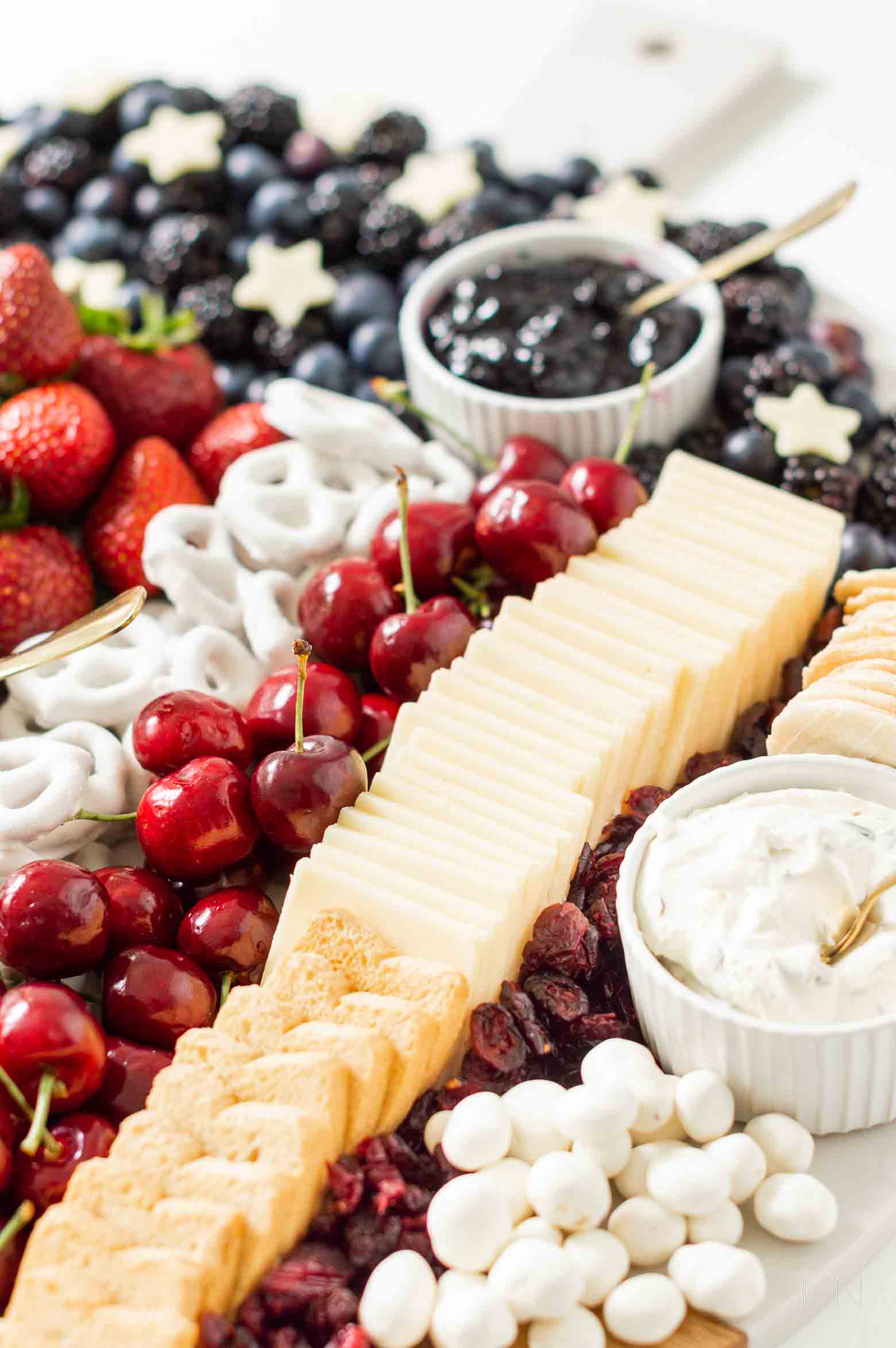 Red, White, & Blue Grazing Board Ideas for the 4th of July