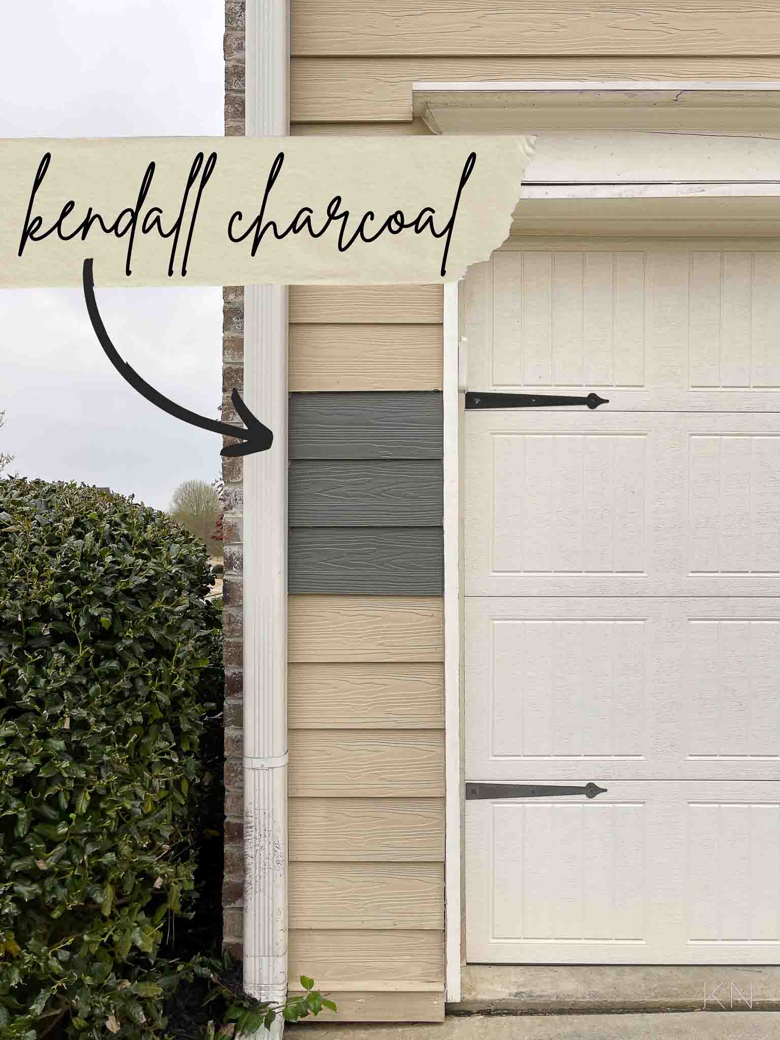 Kendall Charcoal Benjamin Moore Exterior Paint Sample