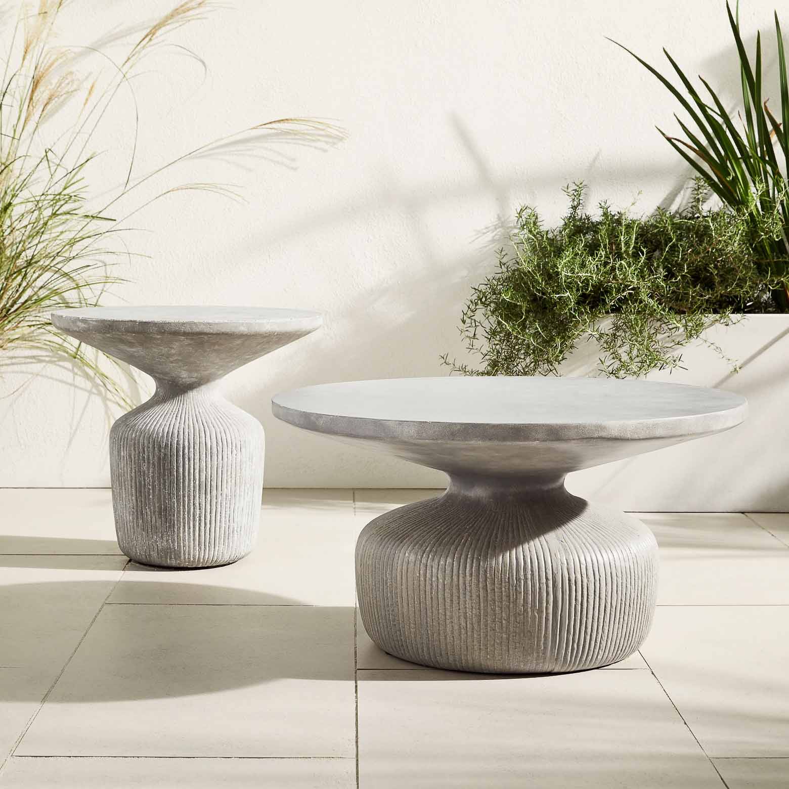 Favorite Stone-Like and Concrete Looking Outdoor Accent Tables and Side Tables
