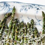 Easy Vegetable Dinner Side Idea -- Oven Roasted Asparagus with Parmesan