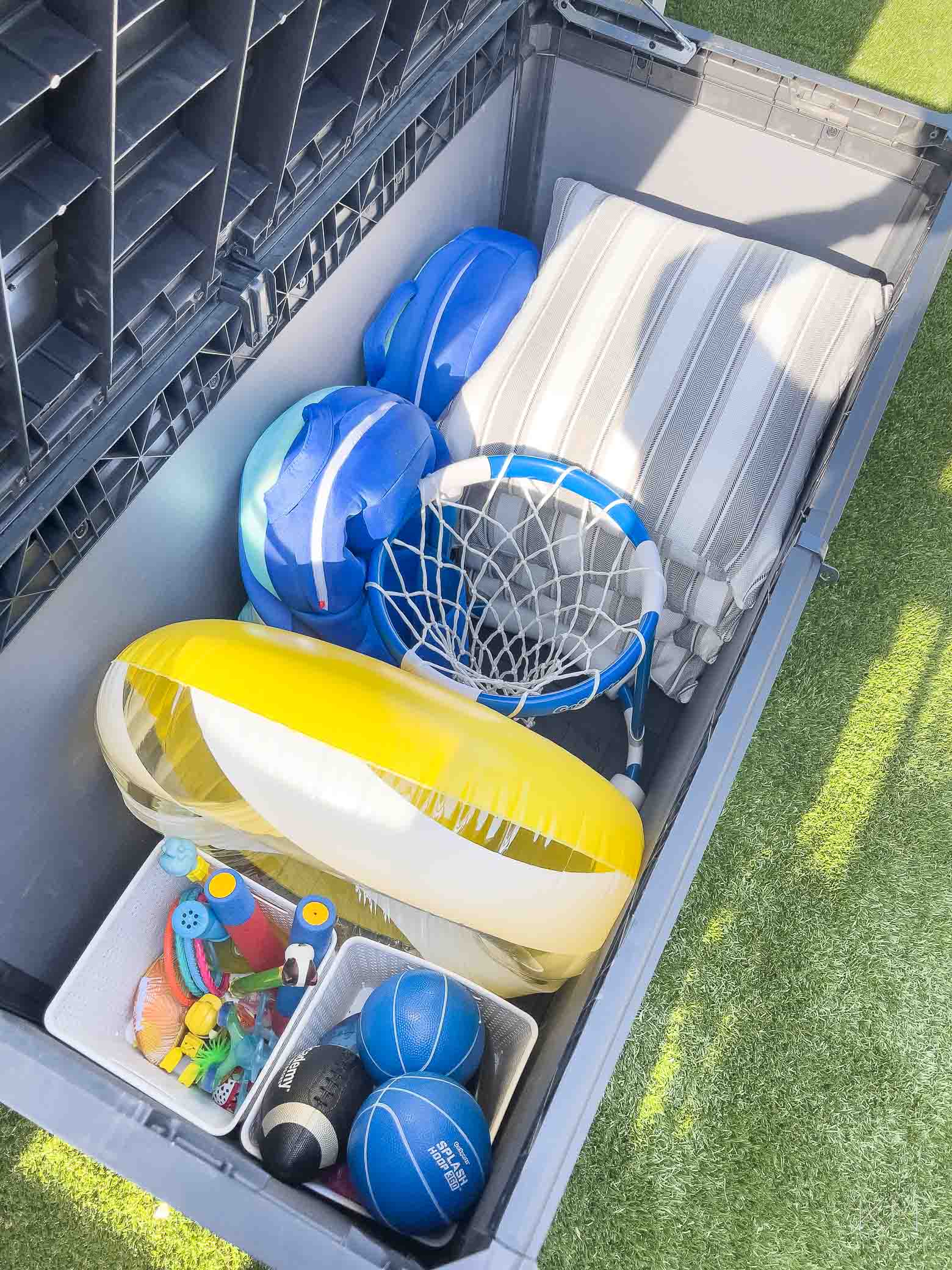 Pool Float Storage Container Ideas