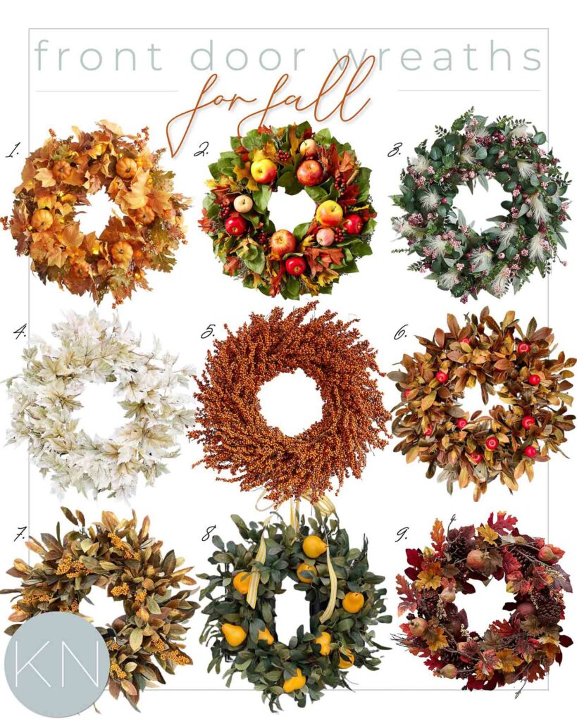 18 Favorite Fall Wreaths for the Front Door (Right Now!)