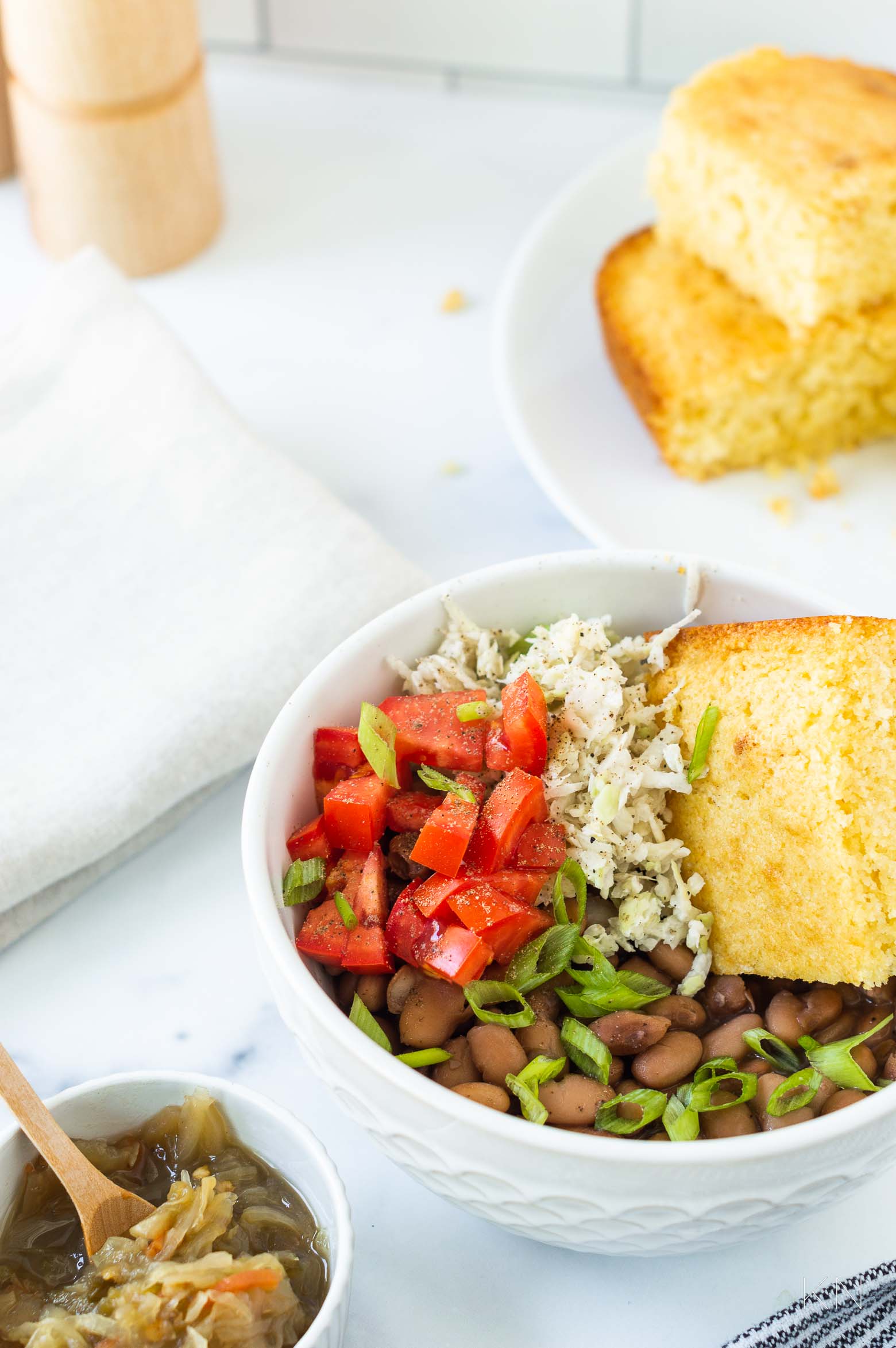 The Ultimate Beans & Cornbread Bowl with the Best Toppings