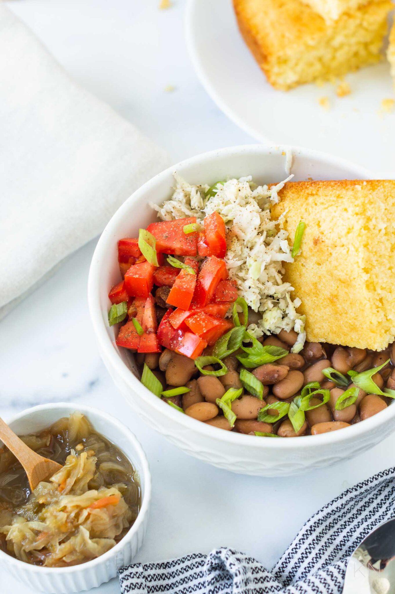 The Ultimate Southern Comfort Food Beans and Cornbread Bowl Kelley Nan