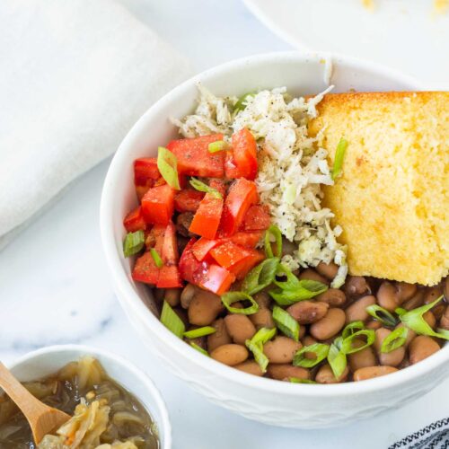 The Ultimate Southern Comfort Food Beans and Cornbread Bowl Kelley Nan