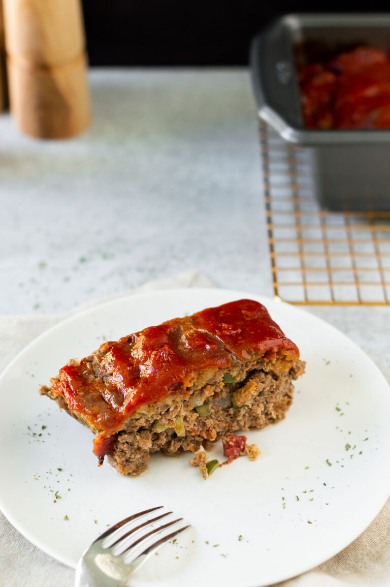 Easy Meatloaf with Glazed Topping - Kelley Nan