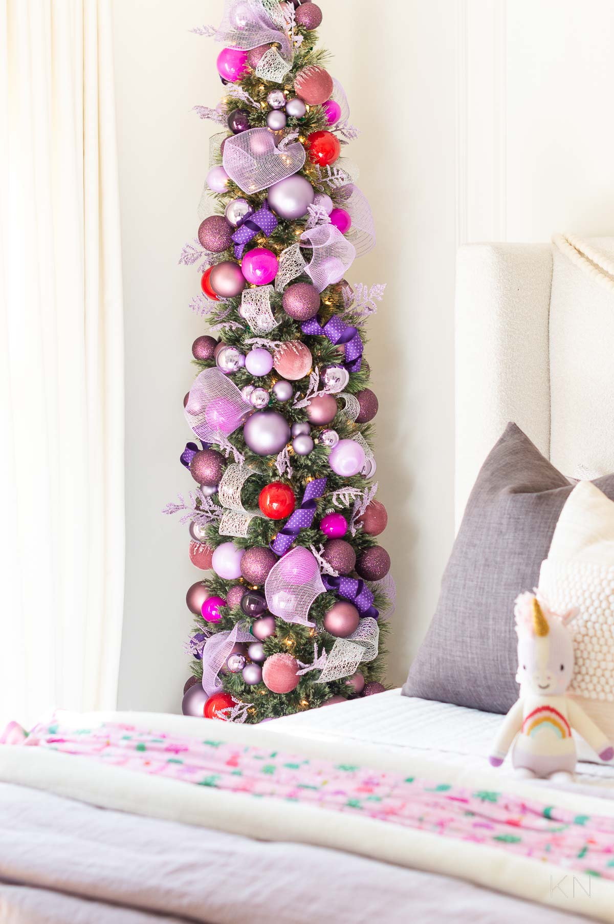 Pink and Purple Themed Christmas Trees