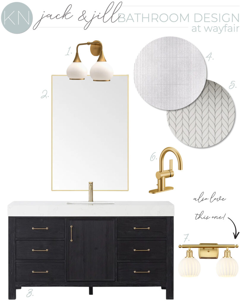 Jack and Jill Bathroom Design Plans - Kelley Nan