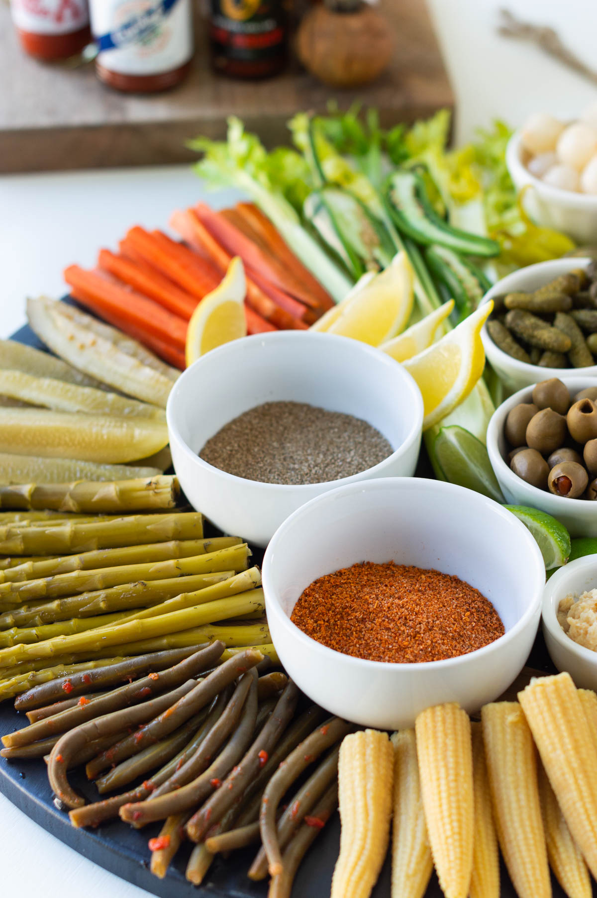 Bloody Mary Barcuterie Board