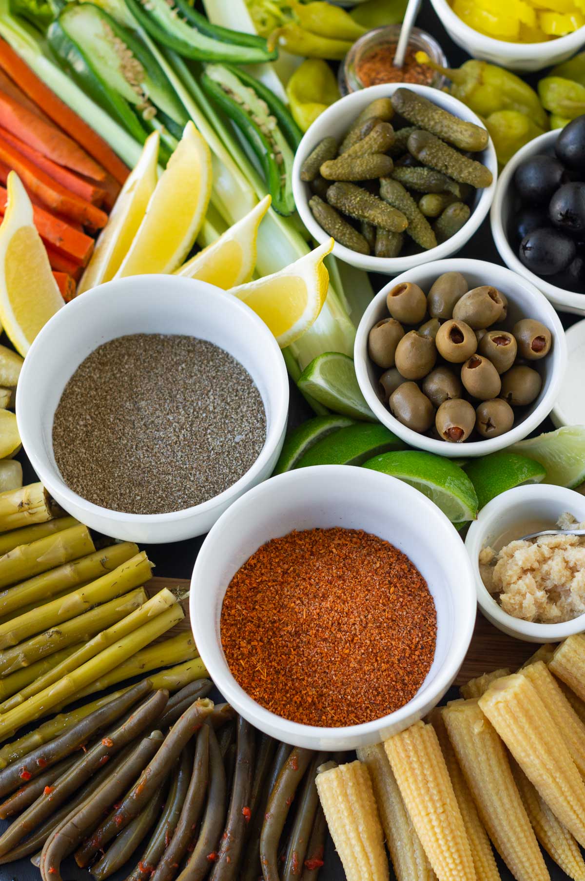 Build Your Own Bloody Mary Charcuterie Board