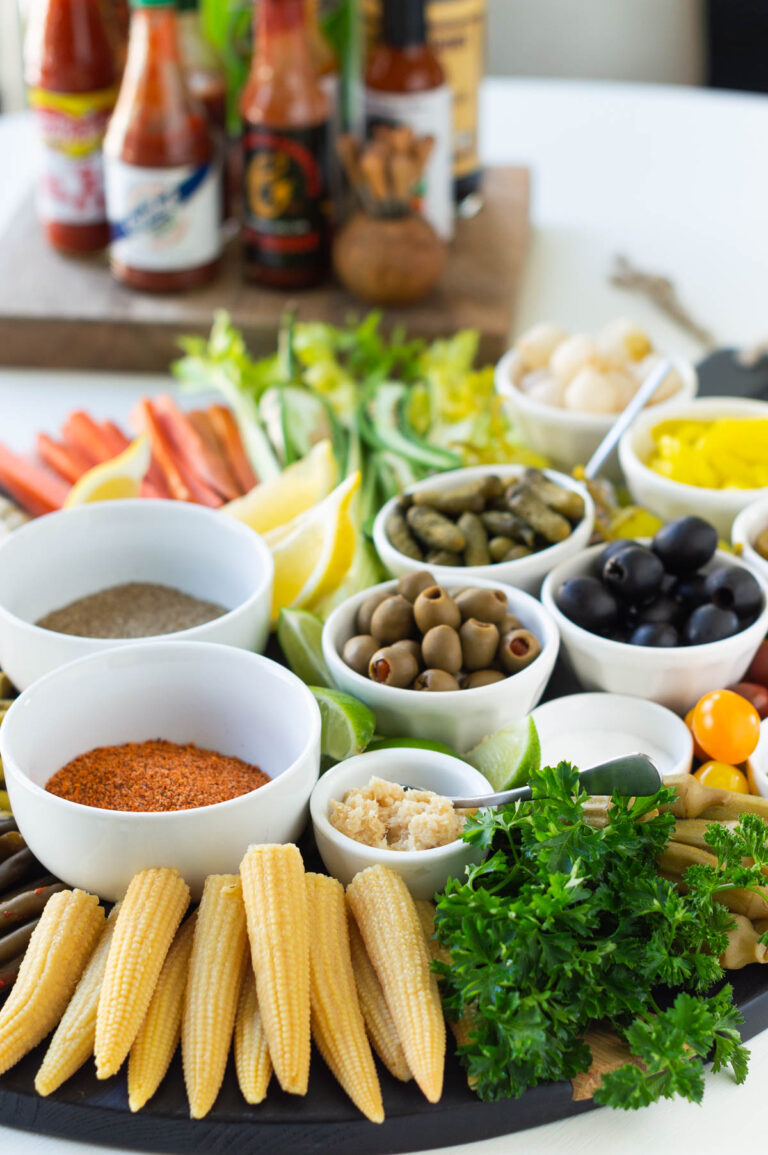 Bloody Mary Charcuterie Board - Kelley Nan