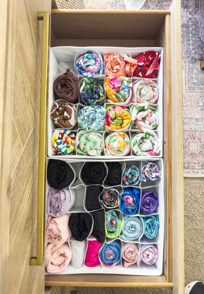 Little Girl Bathing Suit Drawer Organization