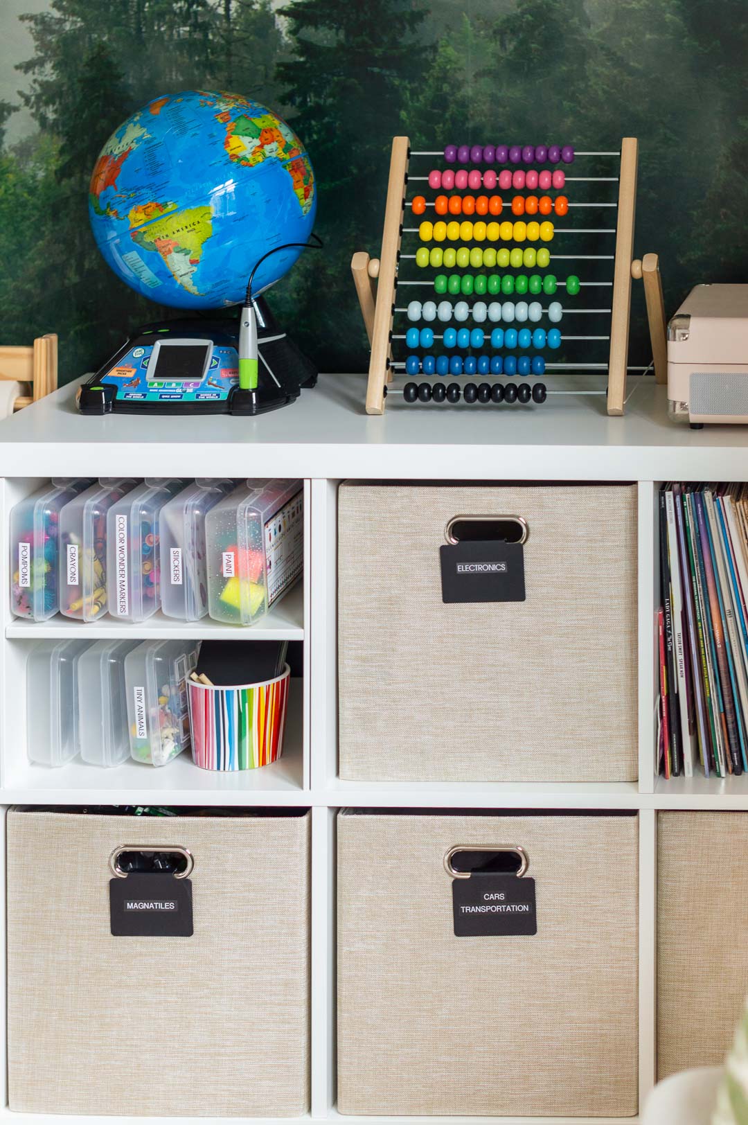 Little Girl Playroom with Ikea Storage