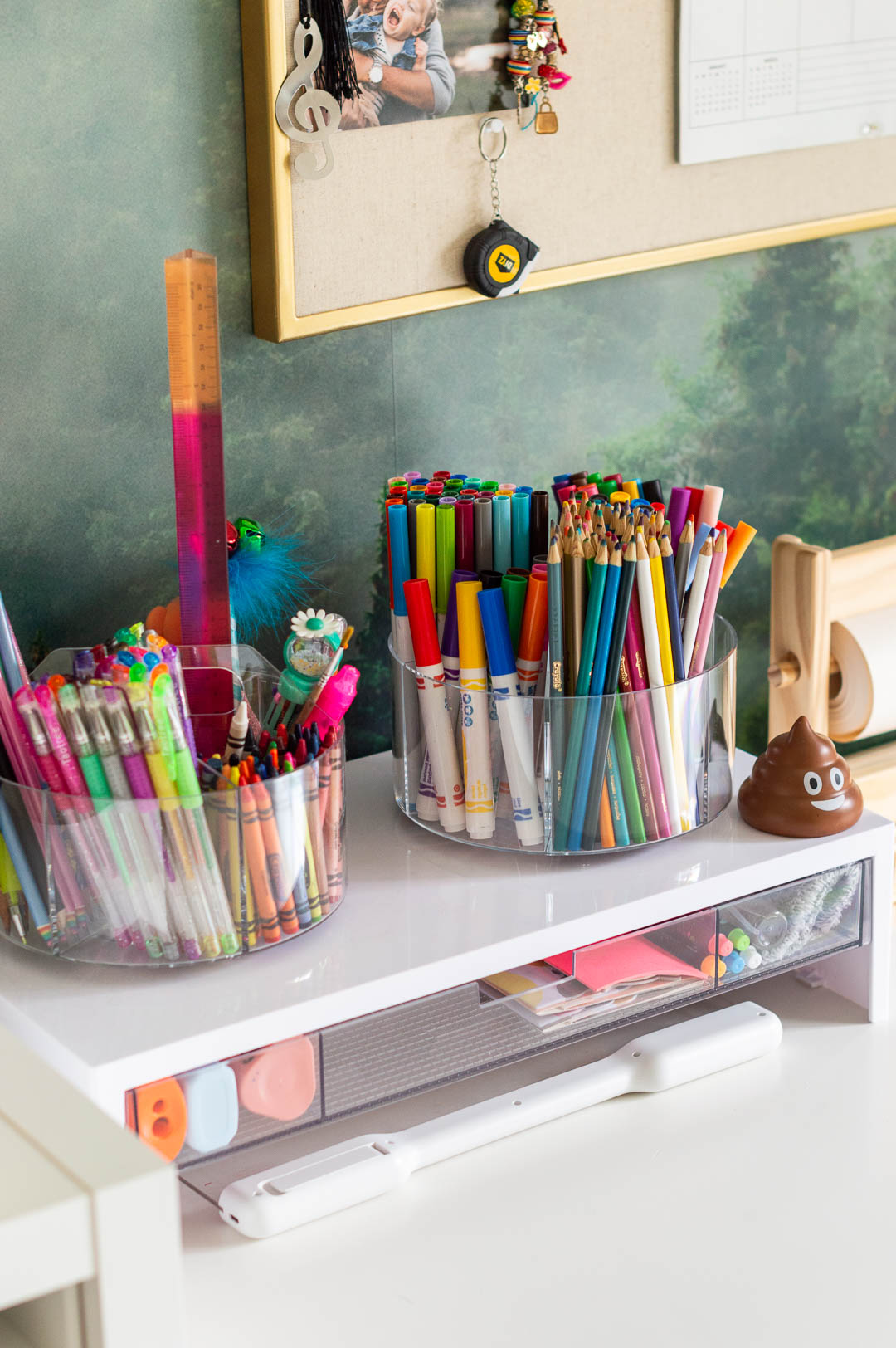 Little Girl Playroom with Art Table