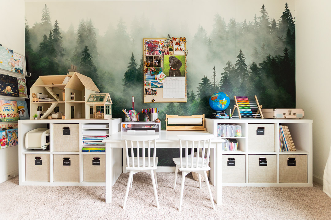 2x3 Kallax Storage Unit Hack with Playroom Cubbies