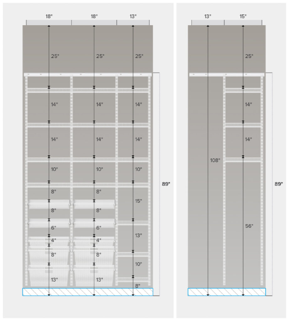Elfa Pantry Before and After -- BEFORE!