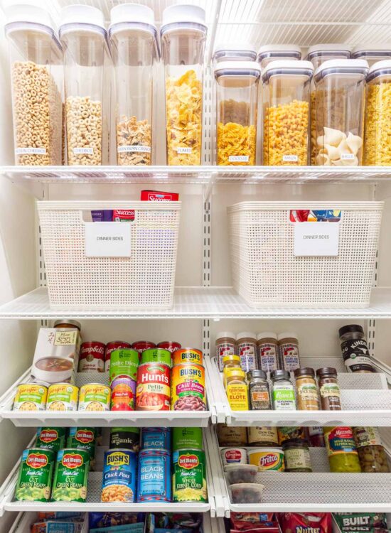 Elfa Pantry Organization Ideas before and after