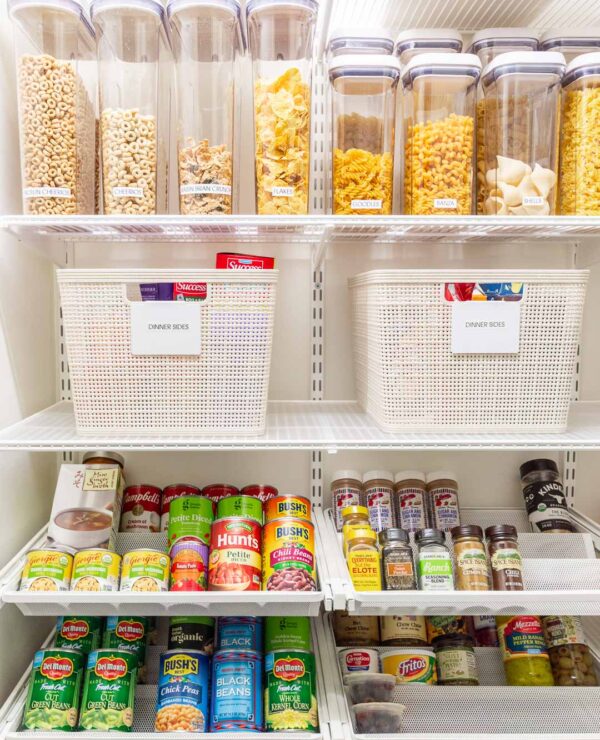 Elfa Pantry Organization Ideas before and after