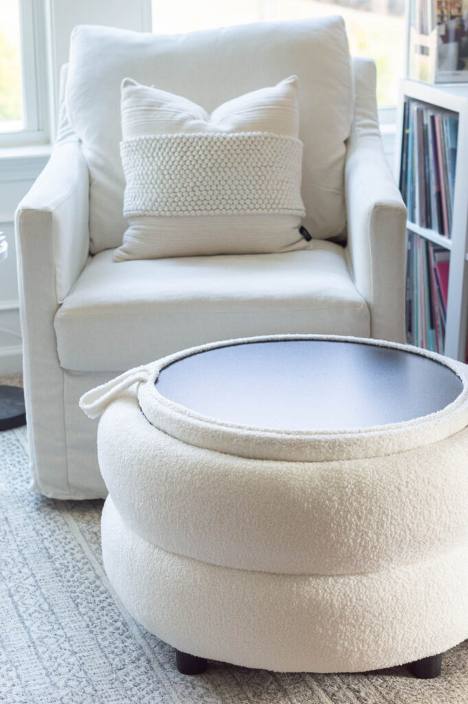 Hobby Ottoman in Sitting Nook