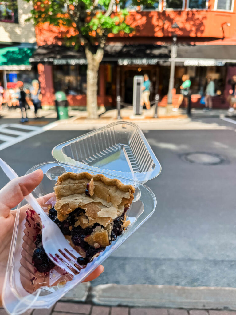 Blueberry Pie Bar Harbor