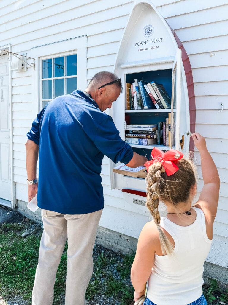 Castine, ME Book Boat Little Library