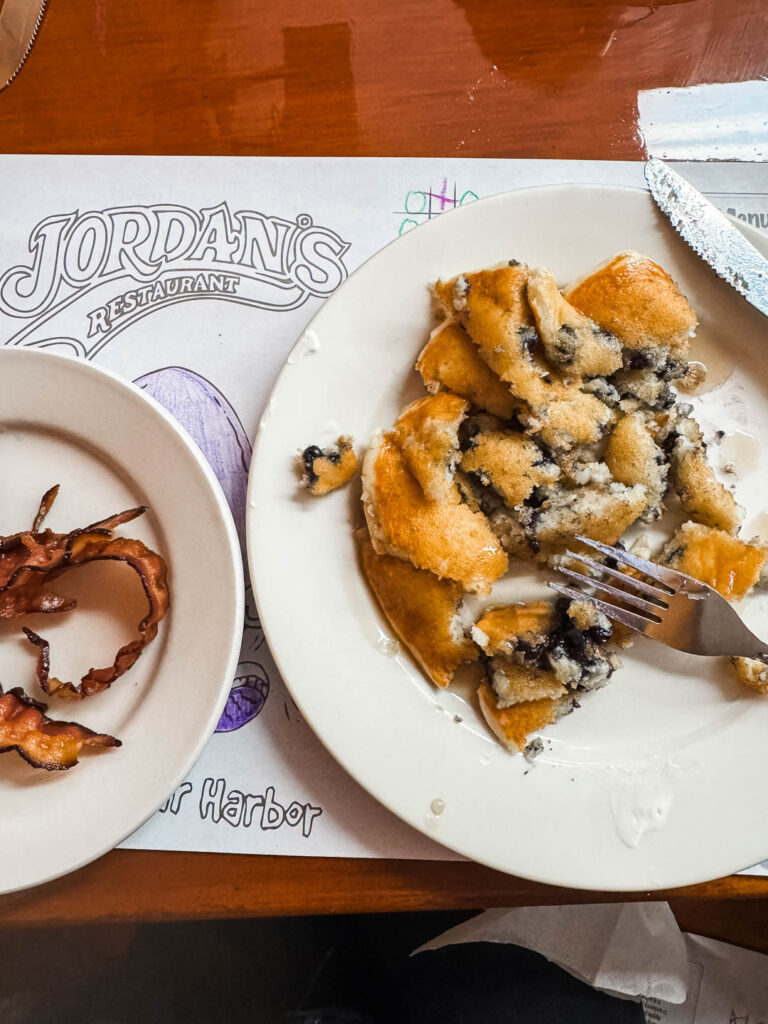 Jordan's Blueberry Pancakes Bar Harbor Maine