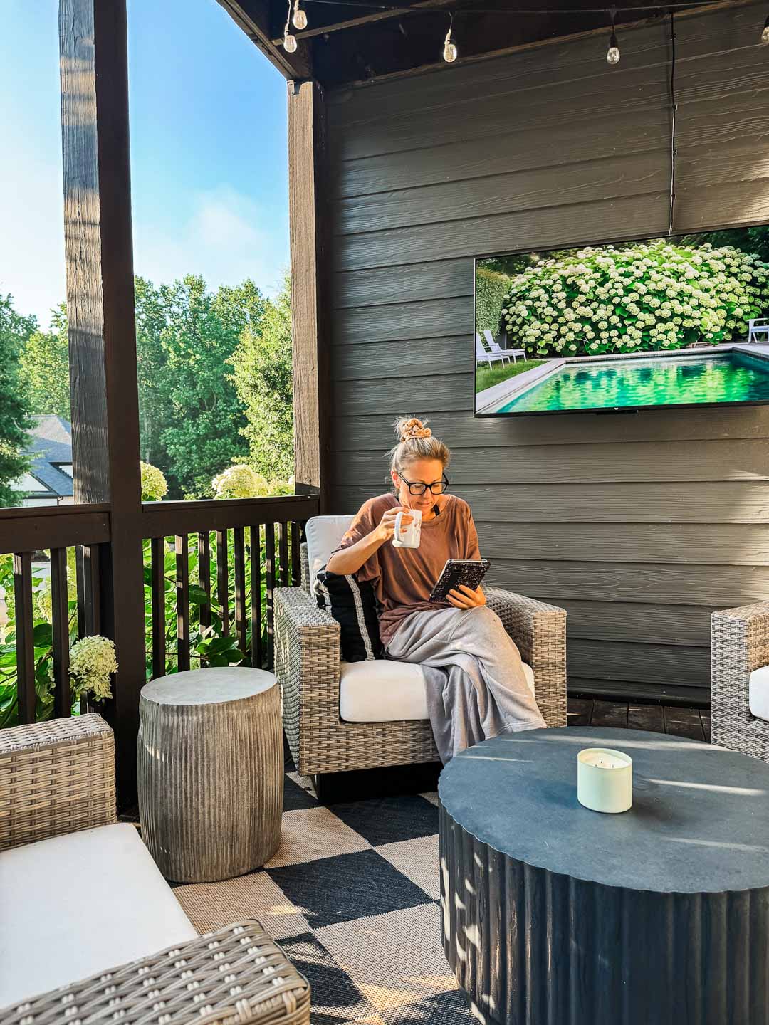 Outdoor Club Chairs and the Best Outdoor Living Conversation Layout