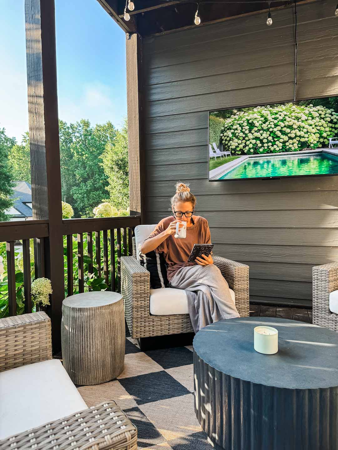 Outdoor Club Chairs and the Best Outdoor Living Conversation Layout