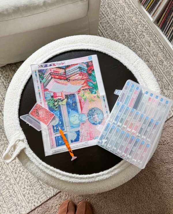 Storage Ottoman for Hobby Storage
